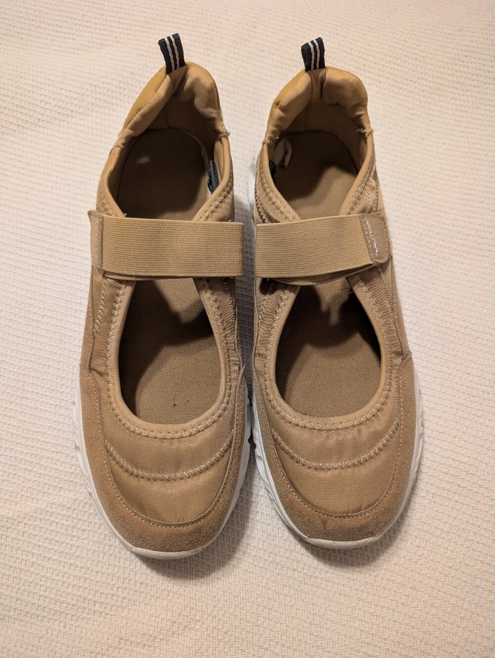 Nautica Mary Jane Sneakers - Tan with White Sole